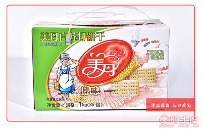 【休闲食品零食多口味美丹白苏打饼干不添加蔗糖早餐饼干】上海市闵行区朱力食品经营部